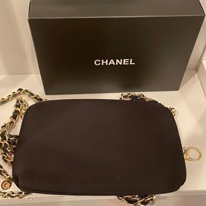 CHANEL Black Crossbody cosmetic *neoprene